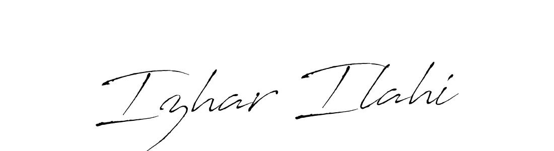 Create a beautiful signature design for name Izhar Ilahi. With this signature (Antro_Vectra) fonts, you can make a handwritten signature for free. Izhar Ilahi signature style 6 images and pictures png