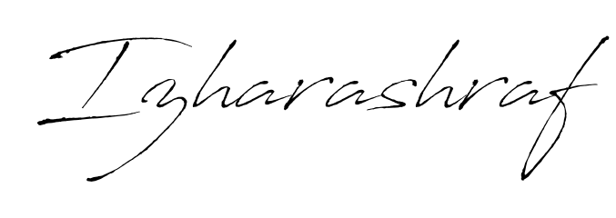 Build your personal autograph collection for name Izharashraf with Antro_Vectra design. Browse, select, and save your favorites. Izharashraf signature style 6 images and pictures png