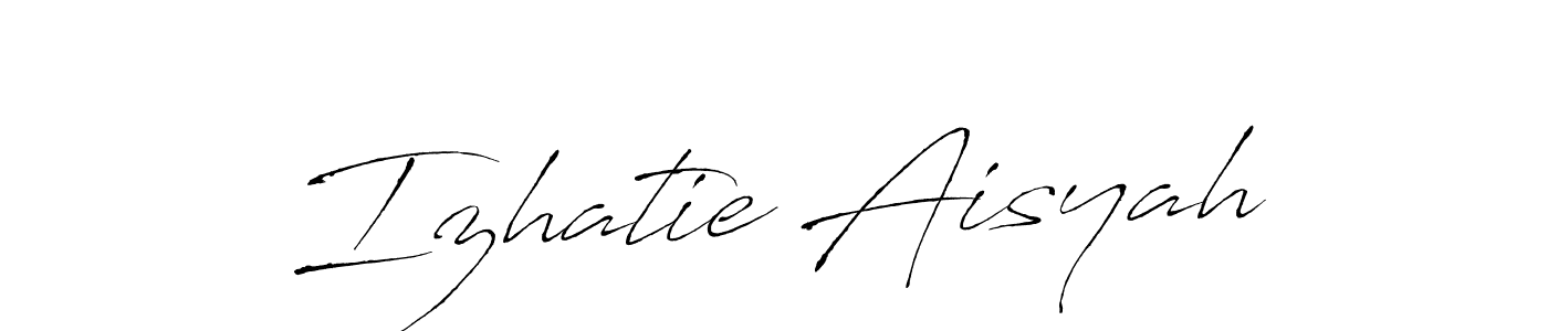 Make a beautiful signature design for name Izhatie Aisyah. Use this online signature maker to create a handwritten signature for free. Izhatie Aisyah signature style 6 images and pictures png