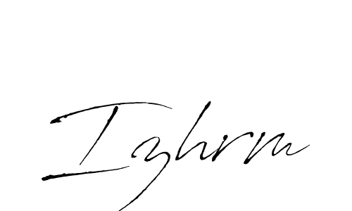 Similarly Antro_Vectra is the best handwritten signature design. Signature creator online .You can use it as an online autograph creator for name Izhrm. Izhrm signature style 6 images and pictures png