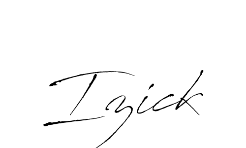 How to make Izick name signature. Use Antro_Vectra style for creating short signs online. This is the latest handwritten sign. Izick signature style 6 images and pictures png