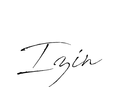 Similarly Antro_Vectra is the best handwritten signature design. Signature creator online .You can use it as an online autograph creator for name Izin. Izin signature style 6 images and pictures png