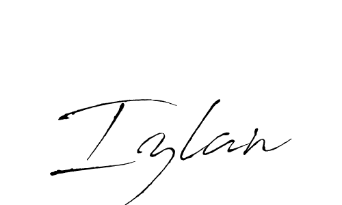 Also You can easily find your signature by using the search form. We will create Izlan name handwritten signature images for you free of cost using Antro_Vectra sign style. Izlan signature style 6 images and pictures png