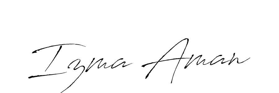 Make a beautiful signature design for name Izma Aman. Use this online signature maker to create a handwritten signature for free. Izma Aman signature style 6 images and pictures png