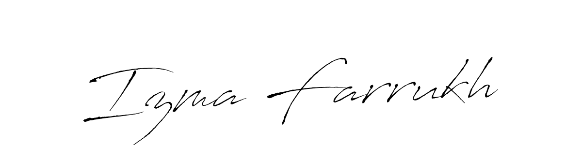 You should practise on your own different ways (Antro_Vectra) to write your name (Izma Farrukh) in signature. don't let someone else do it for you. Izma Farrukh signature style 6 images and pictures png