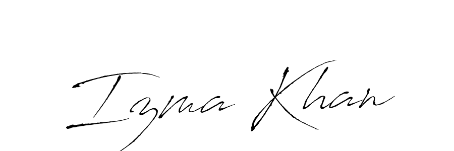 Similarly Antro_Vectra is the best handwritten signature design. Signature creator online .You can use it as an online autograph creator for name Izma Khan. Izma Khan signature style 6 images and pictures png