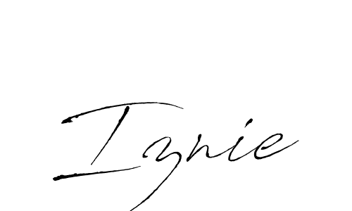 How to Draw Iznie signature style? Antro_Vectra is a latest design signature styles for name Iznie. Iznie signature style 6 images and pictures png