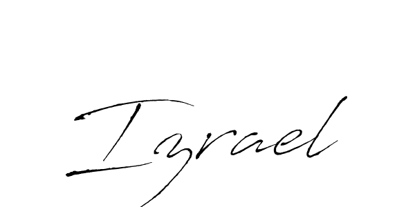 Design your own signature with our free online signature maker. With this signature software, you can create a handwritten (Antro_Vectra) signature for name Izrael. Izrael signature style 6 images and pictures png