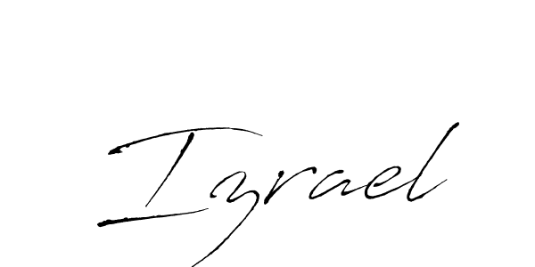 Design your own signature with our free online signature maker. With this signature software, you can create a handwritten (Antro_Vectra) signature for name Izrael. Izrael signature style 6 images and pictures png