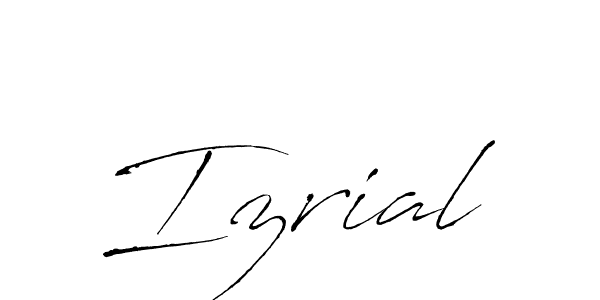 Also You can easily find your signature by using the search form. We will create Izrial name handwritten signature images for you free of cost using Antro_Vectra sign style. Izrial signature style 6 images and pictures png