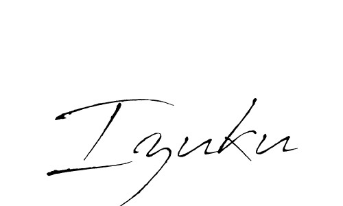Create a beautiful signature design for name Izuku. With this signature (Antro_Vectra) fonts, you can make a handwritten signature for free. Izuku signature style 6 images and pictures png