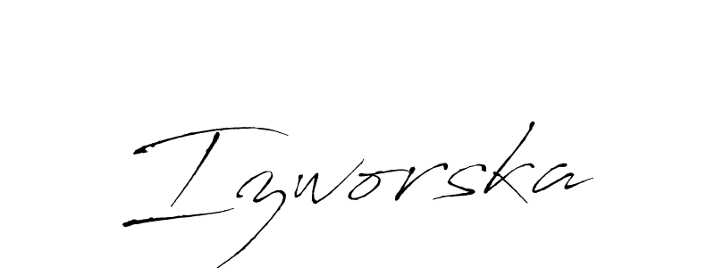 How to Draw Izworska signature style? Antro_Vectra is a latest design signature styles for name Izworska. Izworska signature style 6 images and pictures png