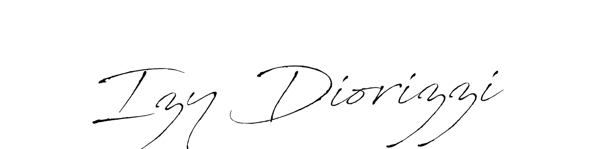 Also we have Izy Diorizzi name is the best signature style. Create professional handwritten signature collection using Antro_Vectra autograph style. Izy Diorizzi signature style 6 images and pictures png