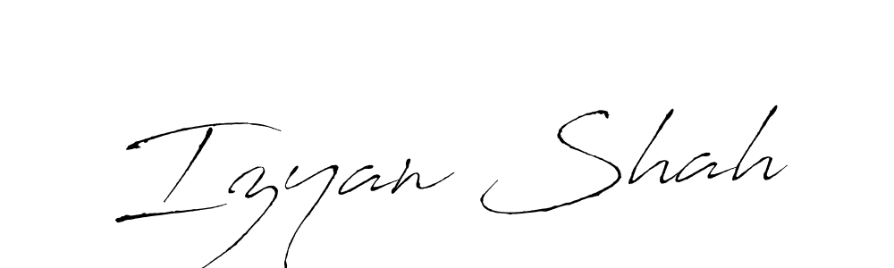 Antro_Vectra is a professional signature style that is perfect for those who want to add a touch of class to their signature. It is also a great choice for those who want to make their signature more unique. Get Izyan Shah name to fancy signature for free. Izyan Shah signature style 6 images and pictures png