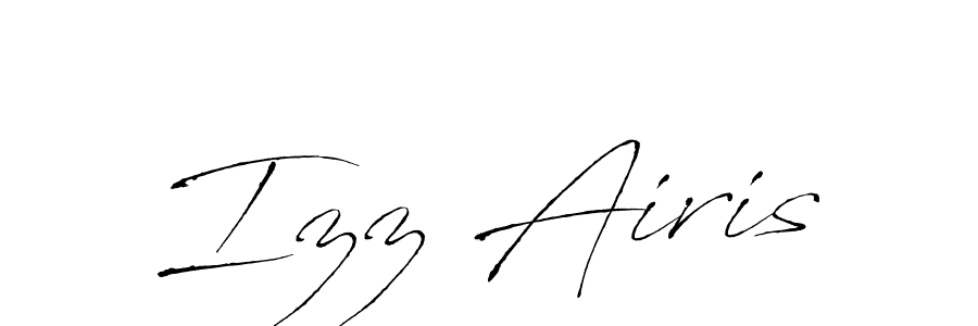 Make a beautiful signature design for name Izz Airis. With this signature (Antro_Vectra) style, you can create a handwritten signature for free. Izz Airis signature style 6 images and pictures png