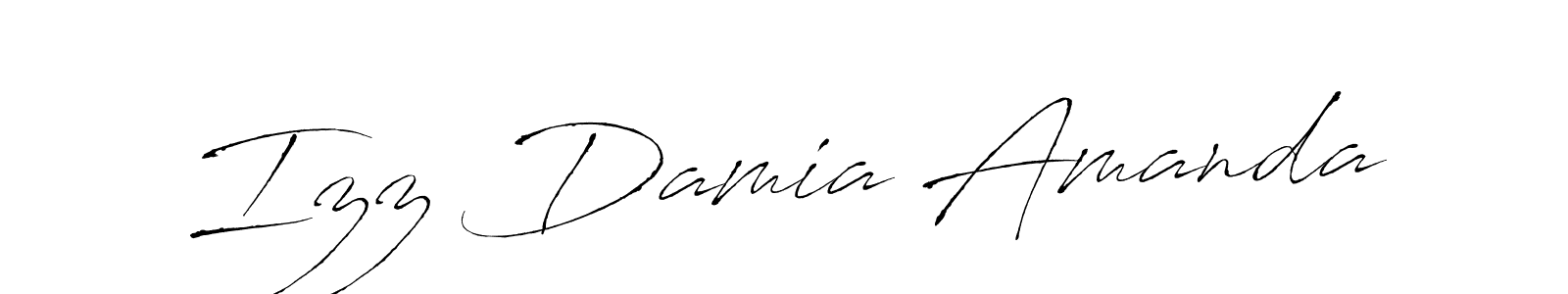 Once you've used our free online signature maker to create your best signature Antro_Vectra style, it's time to enjoy all of the benefits that Izz Damia Amanda name signing documents. Izz Damia Amanda signature style 6 images and pictures png