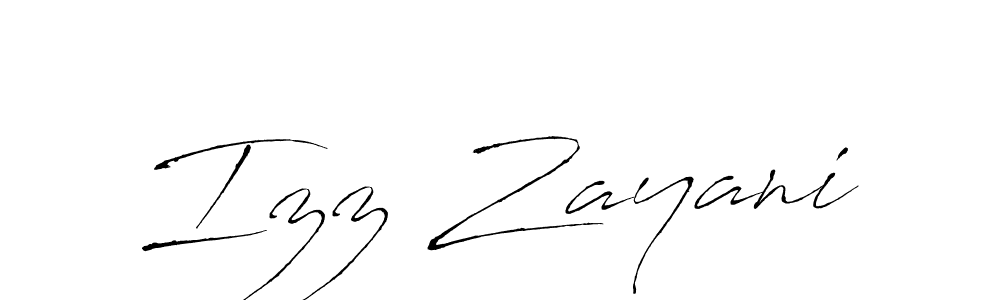 You should practise on your own different ways (Antro_Vectra) to write your name (Izz Zayani) in signature. don't let someone else do it for you. Izz Zayani signature style 6 images and pictures png