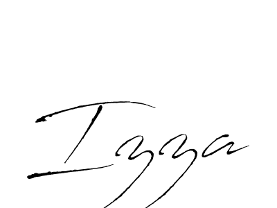 Izza stylish signature style. Best Handwritten Sign (Antro_Vectra) for my name. Handwritten Signature Collection Ideas for my name Izza. Izza signature style 6 images and pictures png