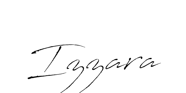 Use a signature maker to create a handwritten signature online. With this signature software, you can design (Antro_Vectra) your own signature for name Izzara. Izzara signature style 6 images and pictures png