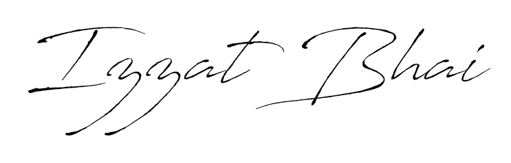 An effortless, minimalist signature concept for Izzat Bhai using Antro_Vectra design. Clean lines that look great on any document. Izzat Bhai signature style 6 images and pictures png