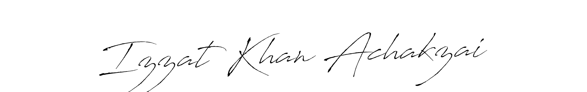 Izzat Khan Achakzai stylish signature style. Best Handwritten Sign (Antro_Vectra) for my name. Handwritten Signature Collection Ideas for my name Izzat Khan Achakzai. Izzat Khan Achakzai signature style 6 images and pictures png