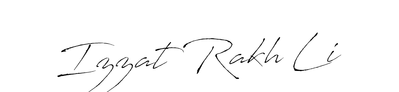 Make a beautiful signature design for name Izzat Rakh Li. With this signature (Antro_Vectra) style, you can create a handwritten signature for free. Izzat Rakh Li signature style 6 images and pictures png