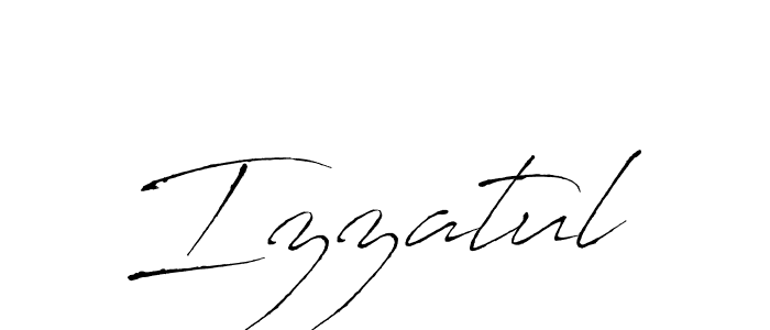 Izzatul stylish signature style. Best Handwritten Sign (Antro_Vectra) for my name. Handwritten Signature Collection Ideas for my name Izzatul. Izzatul signature style 6 images and pictures png