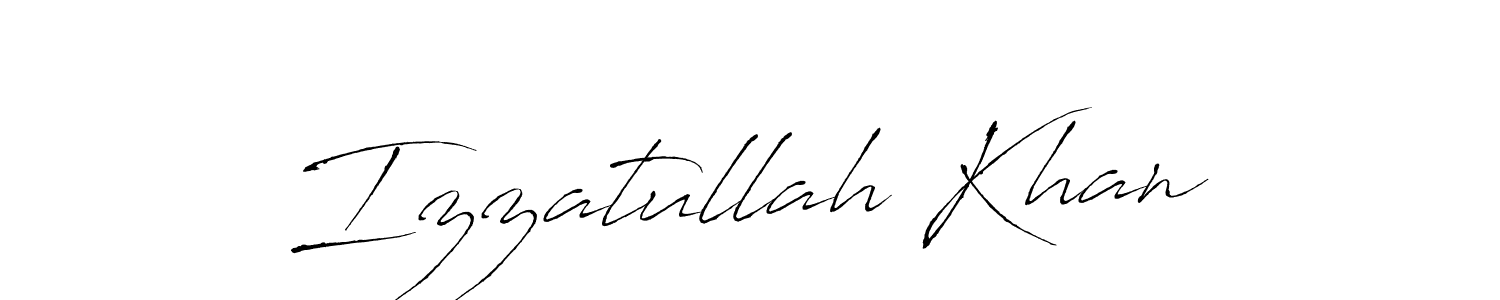 The best way (Antro_Vectra) to make a short signature is to pick only two or three words in your name. The name Izzatullah Khan include a total of six letters. For converting this name. Izzatullah Khan signature style 6 images and pictures png