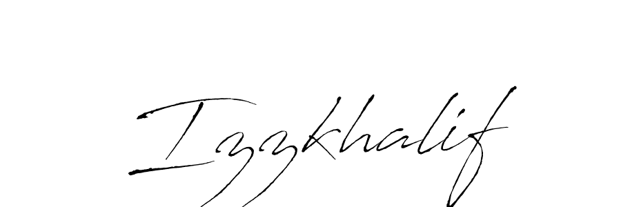 Izzkhalif stylish signature style. Best Handwritten Sign (Antro_Vectra) for my name. Handwritten Signature Collection Ideas for my name Izzkhalif. Izzkhalif signature style 6 images and pictures png