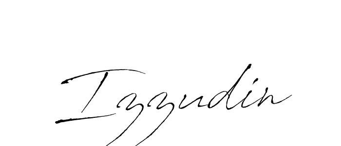 Izzudin stylish signature style. Best Handwritten Sign (Antro_Vectra) for my name. Handwritten Signature Collection Ideas for my name Izzudin. Izzudin signature style 6 images and pictures png