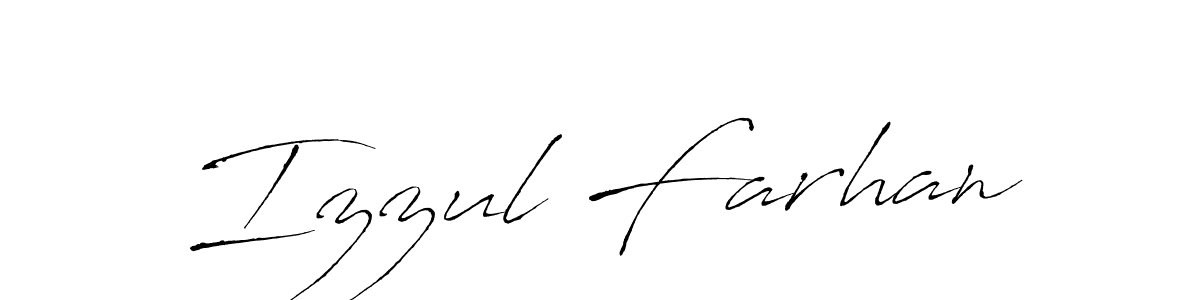 Use a signature maker to create a handwritten signature online. With this signature software, you can design (Antro_Vectra) your own signature for name Izzul Farhan. Izzul Farhan signature style 6 images and pictures png