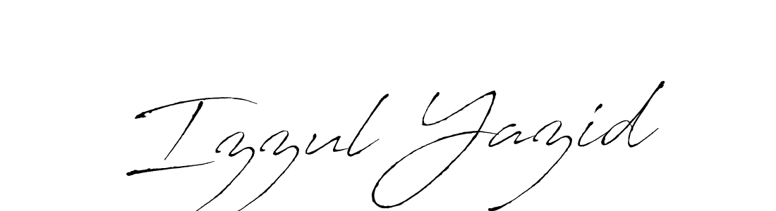 How to make Izzul Yazid name signature. Use Antro_Vectra style for creating short signs online. This is the latest handwritten sign. Izzul Yazid signature style 6 images and pictures png