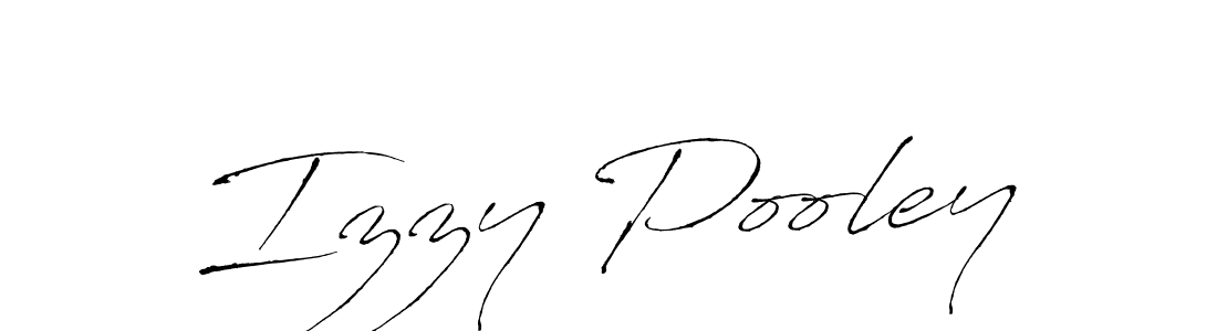 Izzy Pooley stylish signature style. Best Handwritten Sign (Antro_Vectra) for my name. Handwritten Signature Collection Ideas for my name Izzy Pooley. Izzy Pooley signature style 6 images and pictures png