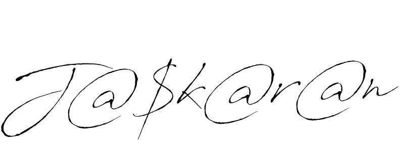 Make a beautiful signature design for name J@$k@r@n. With this signature (Antro_Vectra) style, you can create a handwritten signature for free. J@$k@r@n signature style 6 images and pictures png