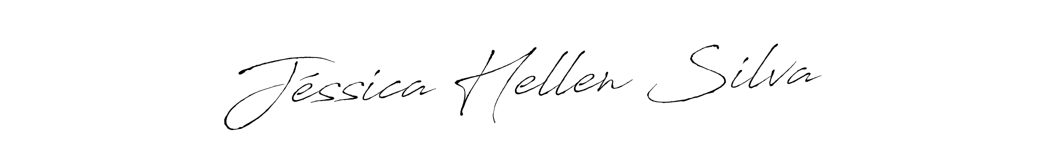 Make a beautiful signature design for name Jéssica Hellen Silva. With this signature (Antro_Vectra) style, you can create a handwritten signature for free. Jéssica Hellen Silva signature style 6 images and pictures png