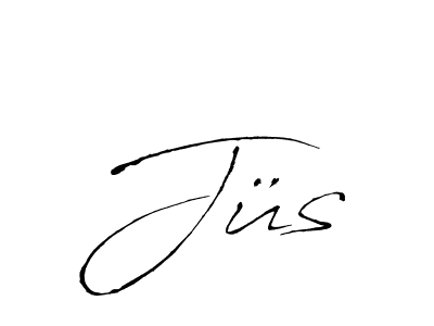 Jüs stylish signature style. Best Handwritten Sign (Antro_Vectra) for my name. Handwritten Signature Collection Ideas for my name Jüs. Jüs signature style 6 images and pictures png