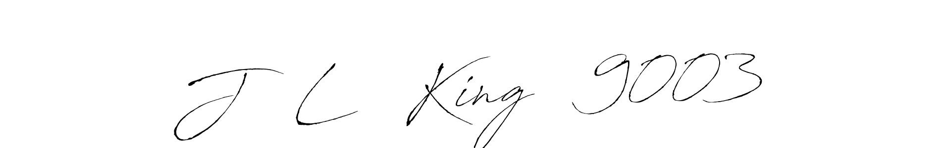 Create a beautiful signature design for name J   L   King   9003. With this signature (Antro_Vectra) fonts, you can make a handwritten signature for free. J   L   King   9003 signature style 6 images and pictures png