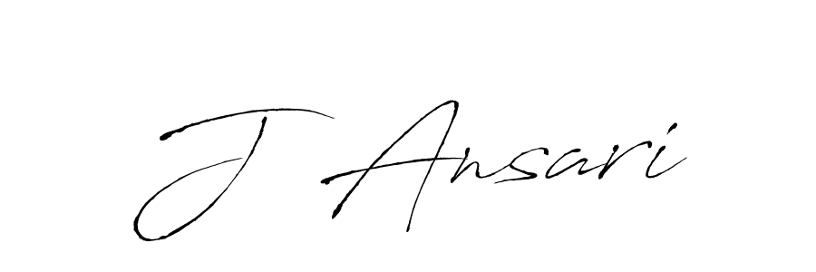 The best way (Antro_Vectra) to make a short signature is to pick only two or three words in your name. The name J  Ansari include a total of six letters. For converting this name. J  Ansari signature style 6 images and pictures png