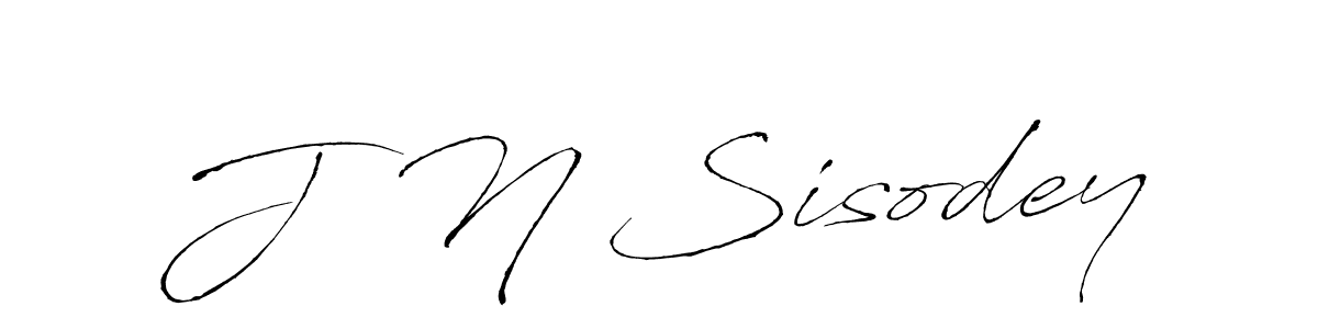 How to make J  N Sisodey signature? Antro_Vectra is a professional autograph style. Create handwritten signature for J  N Sisodey name. J  N Sisodey signature style 6 images and pictures png