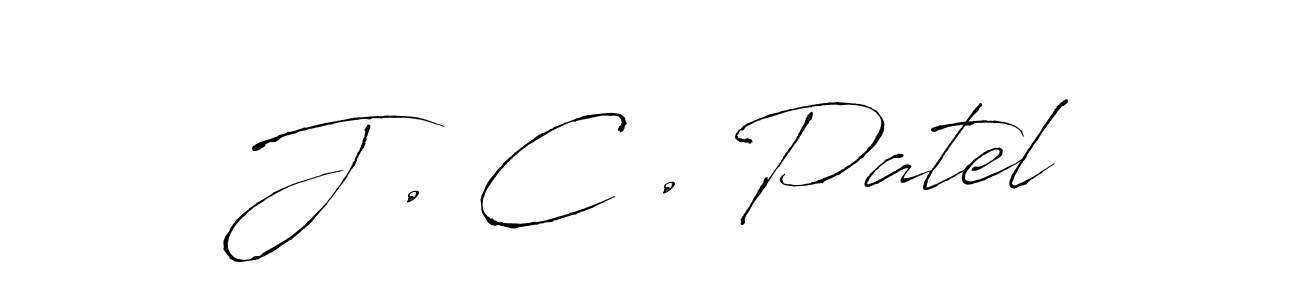 Use a signature maker to create a handwritten signature online. With this signature software, you can design (Antro_Vectra) your own signature for name J . C . Patel. J . C . Patel signature style 6 images and pictures png