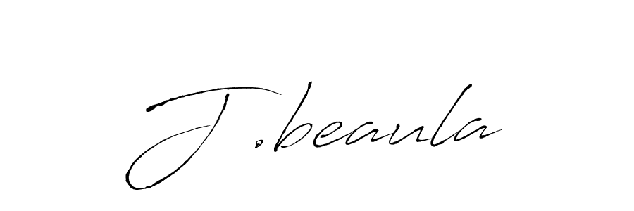 How to make J .beaula signature? Antro_Vectra is a professional autograph style. Create handwritten signature for J .beaula name. J .beaula signature style 6 images and pictures png