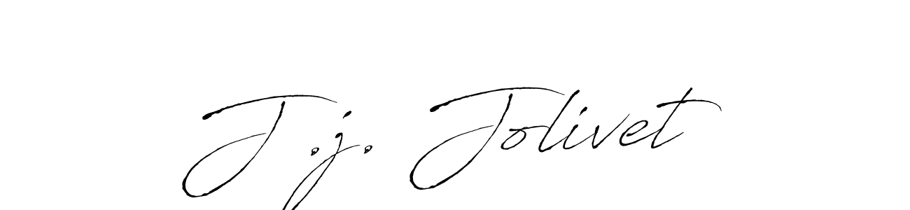 Design your own signature with our free online signature maker. With this signature software, you can create a handwritten (Antro_Vectra) signature for name J .j. Jolivet. J .j. Jolivet signature style 6 images and pictures png