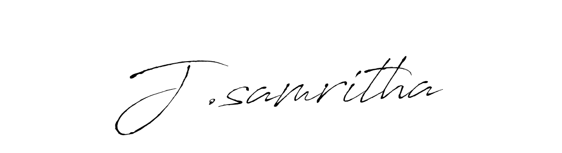 J .samritha stylish signature style. Best Handwritten Sign (Antro_Vectra) for my name. Handwritten Signature Collection Ideas for my name J .samritha. J .samritha signature style 6 images and pictures png