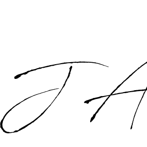 J A stylish signature style. Best Handwritten Sign (Antro_Vectra) for my name. Handwritten Signature Collection Ideas for my name J A. J A signature style 6 images and pictures png