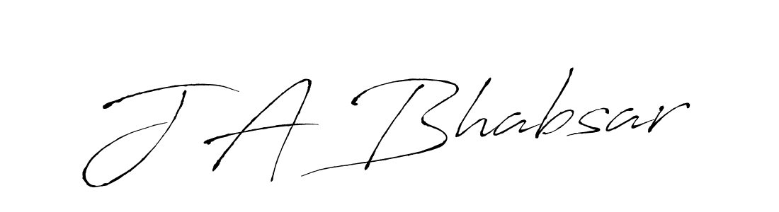 if you are searching for the best signature style for your name J A Bhabsar. so please give up your signature search. here we have designed multiple signature styles  using Antro_Vectra. J A Bhabsar signature style 6 images and pictures png