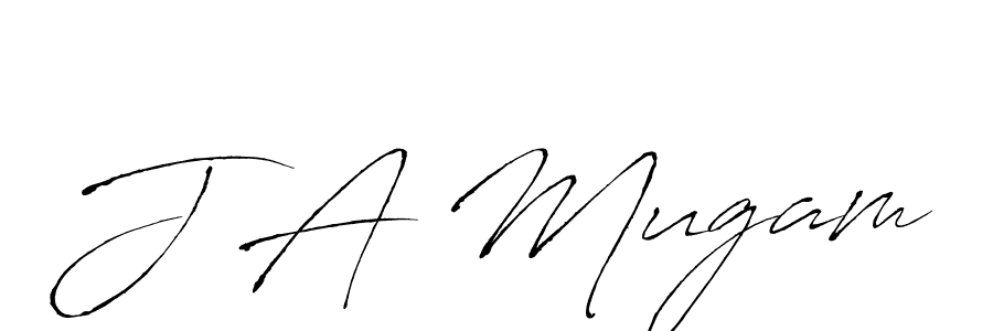 How to make J A Mugam signature? Antro_Vectra is a professional autograph style. Create handwritten signature for J A Mugam name. J A Mugam signature style 6 images and pictures png