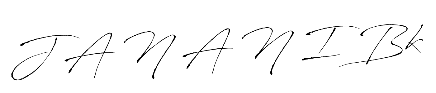 How to make J A N A N I Bk signature? Antro_Vectra is a professional autograph style. Create handwritten signature for J A N A N I Bk name. J A N A N I Bk signature style 6 images and pictures png