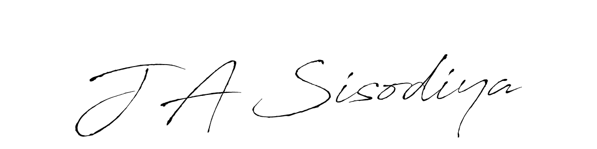 Also we have J A Sisodiya name is the best signature style. Create professional handwritten signature collection using Antro_Vectra autograph style. J A Sisodiya signature style 6 images and pictures png