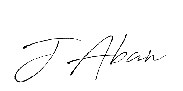 Make a beautiful signature design for name J Aban. With this signature (Antro_Vectra) style, you can create a handwritten signature for free. J Aban signature style 6 images and pictures png