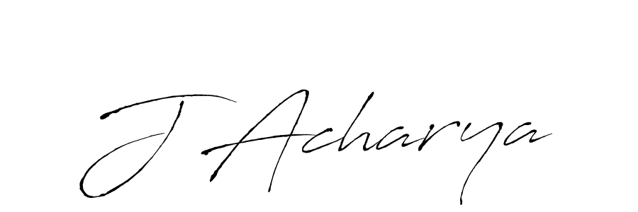 Make a beautiful signature design for name J Acharya. With this signature (Antro_Vectra) style, you can create a handwritten signature for free. J Acharya signature style 6 images and pictures png